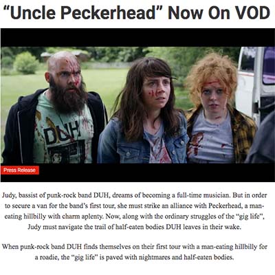 “Uncle Peckerhead” Now On VOD